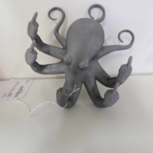 Sm Rude Octopus Key Hanger or Ring Holder